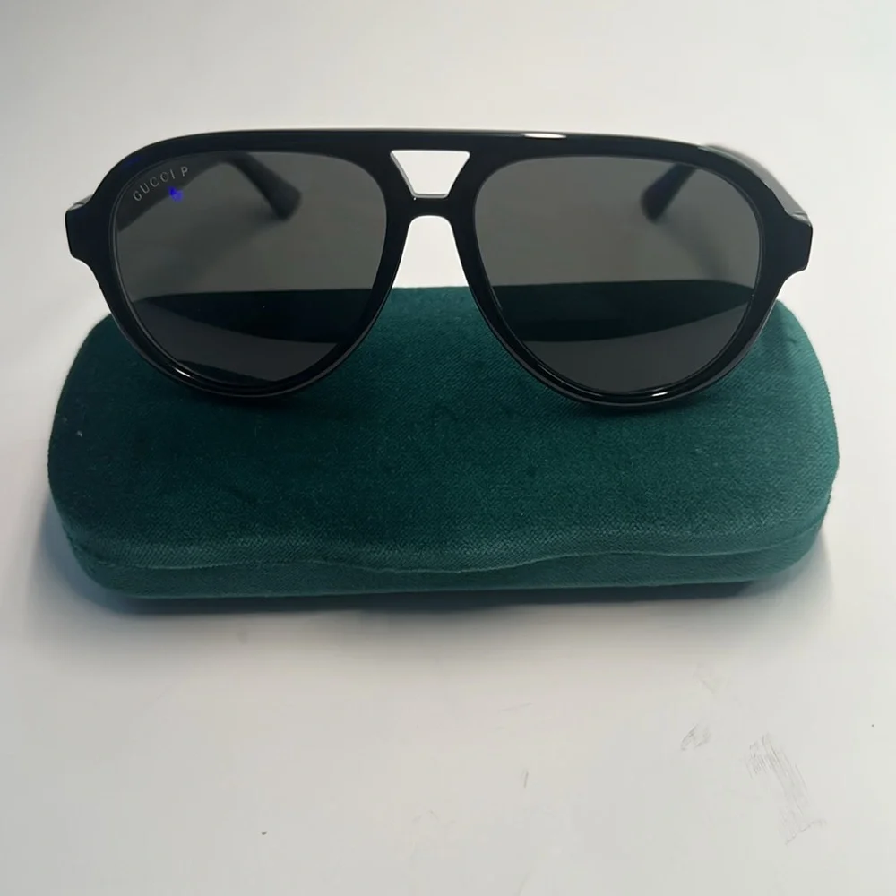 Gucci Dark Aviator Sunglasses GUCCI GG0767S | 0767S - 005 BLACK GREY